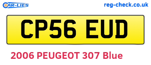 CP56EUD are the vehicle registration plates.