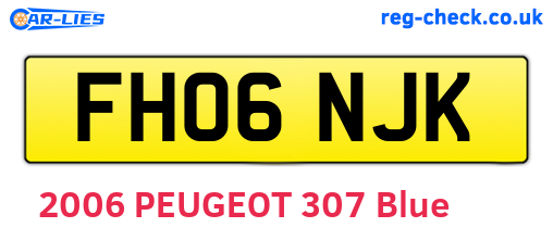 FH06NJK are the vehicle registration plates.