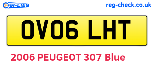 OV06LHT are the vehicle registration plates.