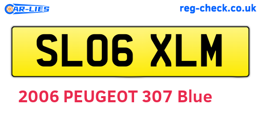 SL06XLM are the vehicle registration plates.