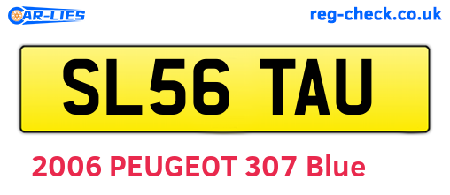 SL56TAU are the vehicle registration plates.