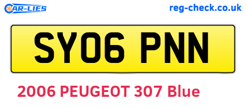 SY06PNN are the vehicle registration plates.