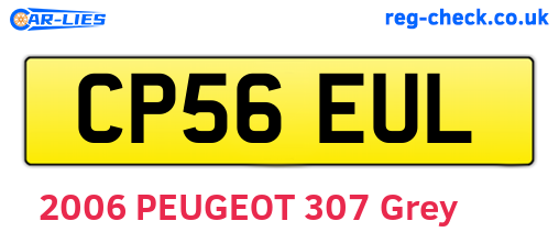 CP56EUL are the vehicle registration plates.