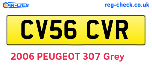 CV56CVR are the vehicle registration plates.