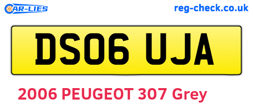 DS06UJA are the vehicle registration plates.