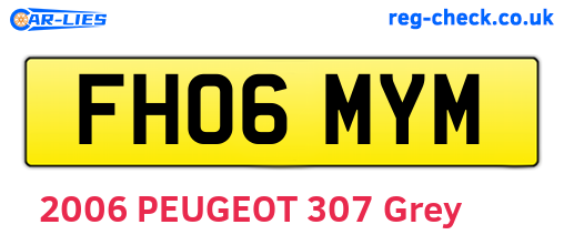 FH06MYM are the vehicle registration plates.