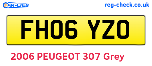 FH06YZO are the vehicle registration plates.