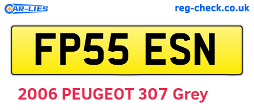 FP55ESN are the vehicle registration plates.