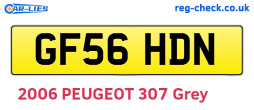 GF56HDN are the vehicle registration plates.
