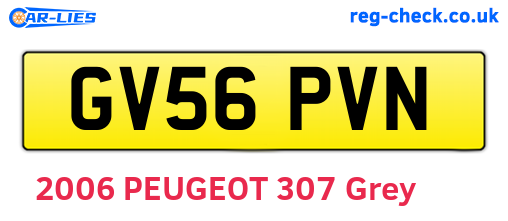 GV56PVN are the vehicle registration plates.