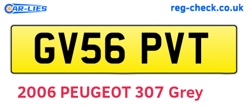 GV56PVT are the vehicle registration plates.
