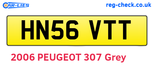 HN56VTT are the vehicle registration plates.