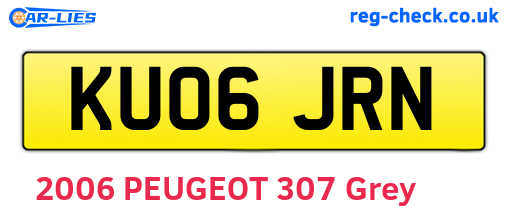 KU06JRN are the vehicle registration plates.