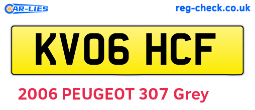 KV06HCF are the vehicle registration plates.