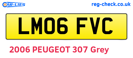 LM06FVC are the vehicle registration plates.