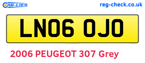 LN06OJO are the vehicle registration plates.