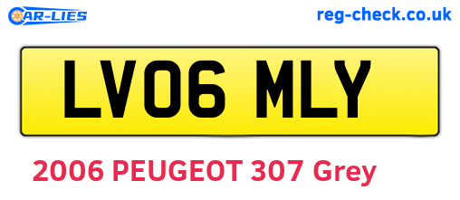 LV06MLY are the vehicle registration plates.