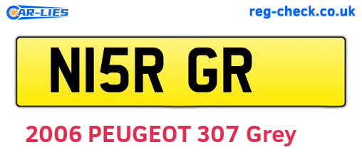 N15RGR are the vehicle registration plates.