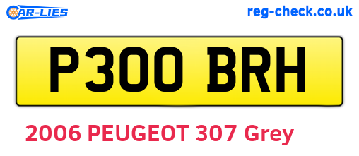 P300BRH are the vehicle registration plates.