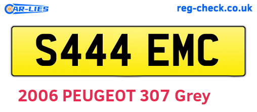 S444EMC are the vehicle registration plates.