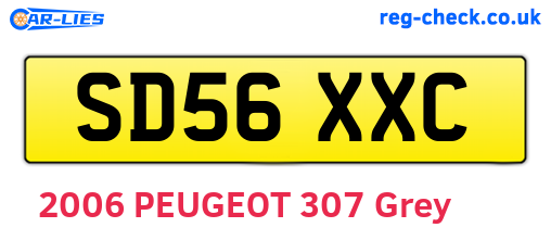 SD56XXC are the vehicle registration plates.