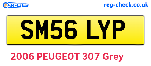 SM56LYP are the vehicle registration plates.