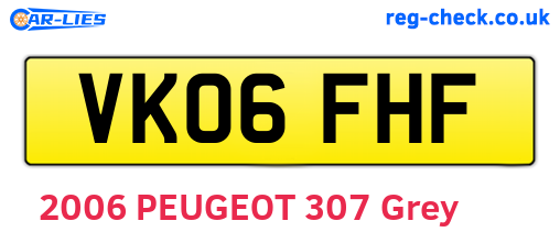 VK06FHF are the vehicle registration plates.