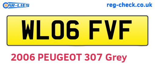 WL06FVF are the vehicle registration plates.