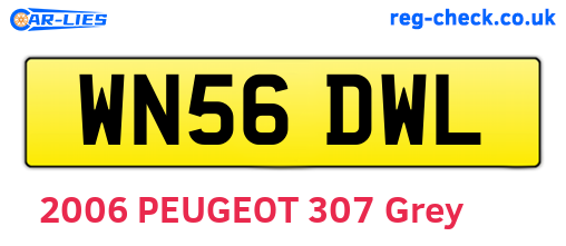 WN56DWL are the vehicle registration plates.