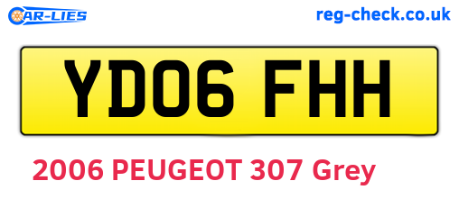 YD06FHH are the vehicle registration plates.