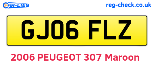 GJ06FLZ are the vehicle registration plates.