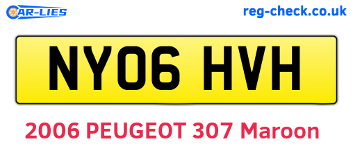 NY06HVH are the vehicle registration plates.