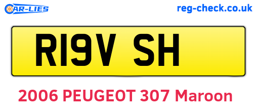 R19VSH are the vehicle registration plates.