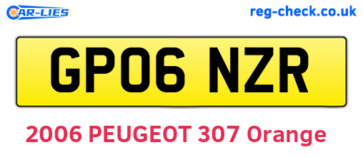 GP06NZR are the vehicle registration plates.