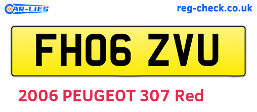 FH06ZVU are the vehicle registration plates.
