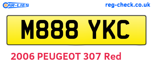 M888YKC are the vehicle registration plates.