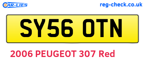 SY56OTN are the vehicle registration plates.