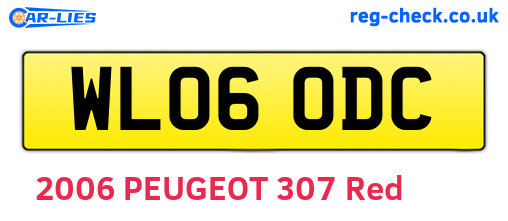 WL06ODC are the vehicle registration plates.