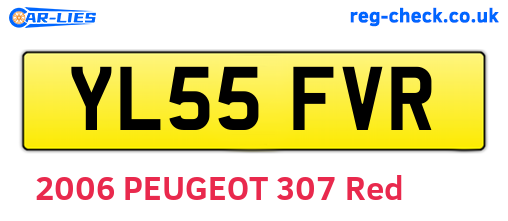 YL55FVR are the vehicle registration plates.