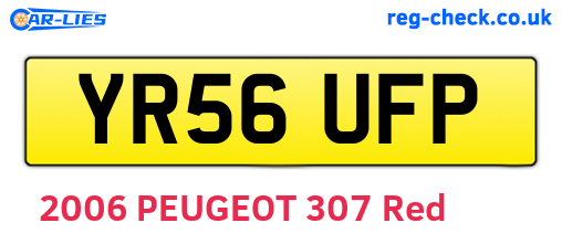 YR56UFP are the vehicle registration plates.