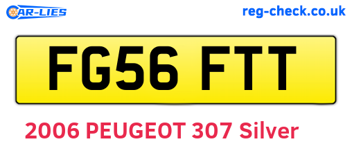 FG56FTT are the vehicle registration plates.