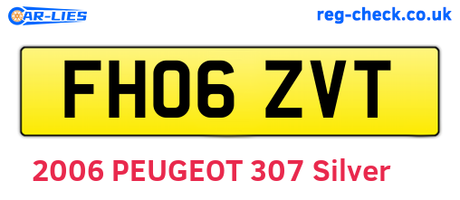 FH06ZVT are the vehicle registration plates.