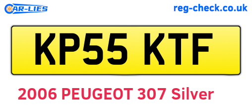 KP55KTF are the vehicle registration plates.