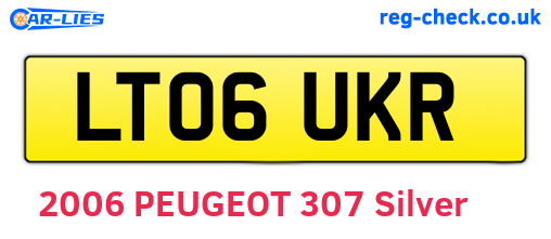 LT06UKR are the vehicle registration plates.
