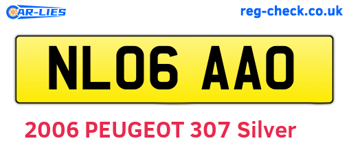 NL06AAO are the vehicle registration plates.