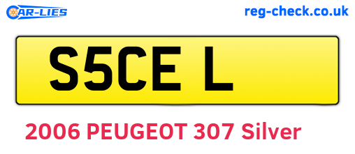S5CEL are the vehicle registration plates.