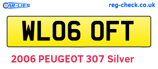 WL06OFT are the vehicle registration plates.