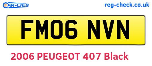 FM06NVN are the vehicle registration plates.