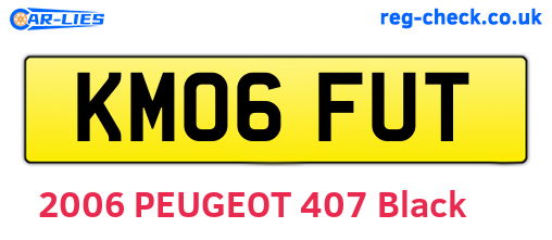 KM06FUT are the vehicle registration plates.