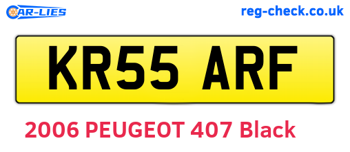 KR55ARF are the vehicle registration plates.